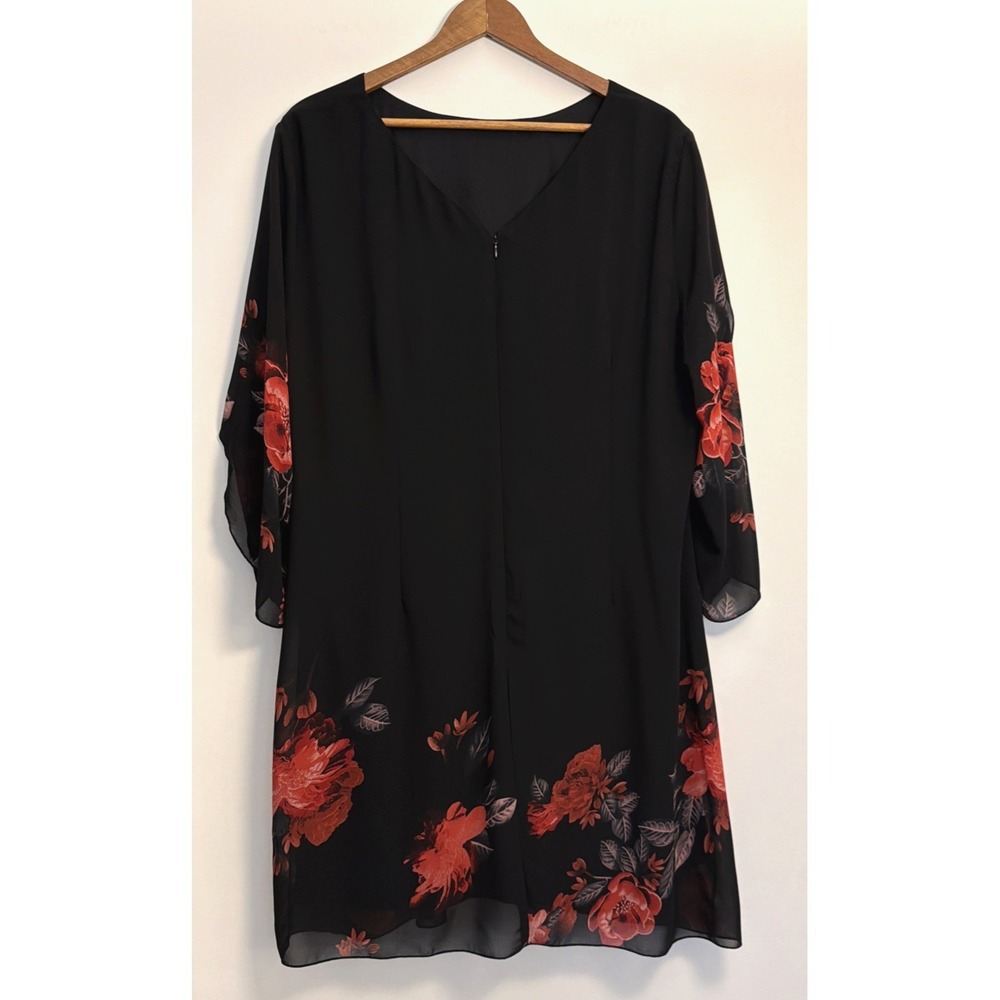 Grace Karin Floral Bell Sleeve Sheath Dress Size 3XL Lined Formal NWT Elegant - Picture 13 of 15